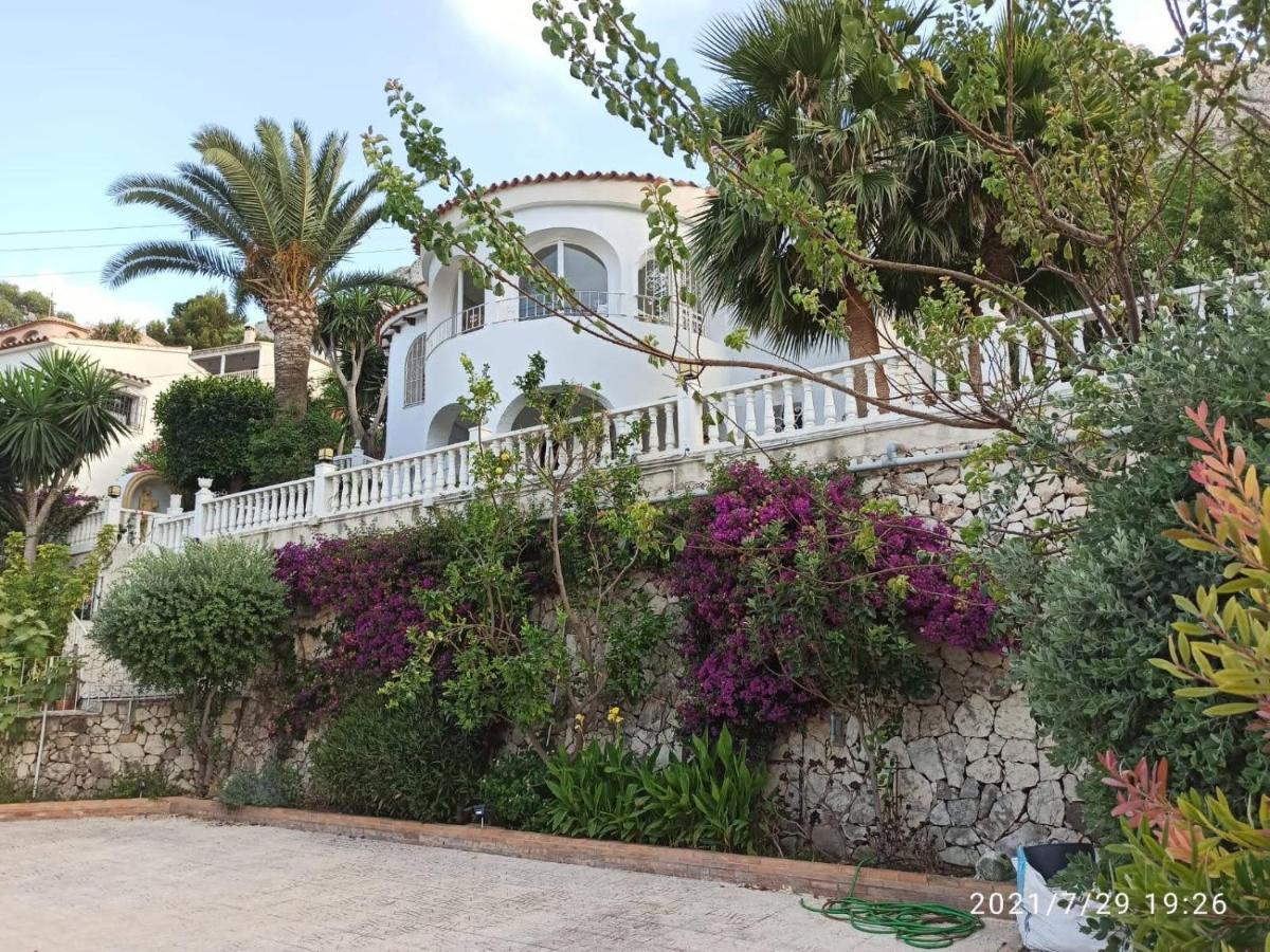 Med Panoramautsikt Med Privat Pool I Calpe, Costa Blanca, Spanien Villa Calp