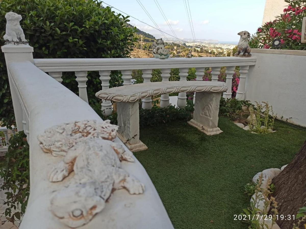 Med Panoramautsikt Med Privat Pool I Calpe, Costa Blanca, Spanien Calp